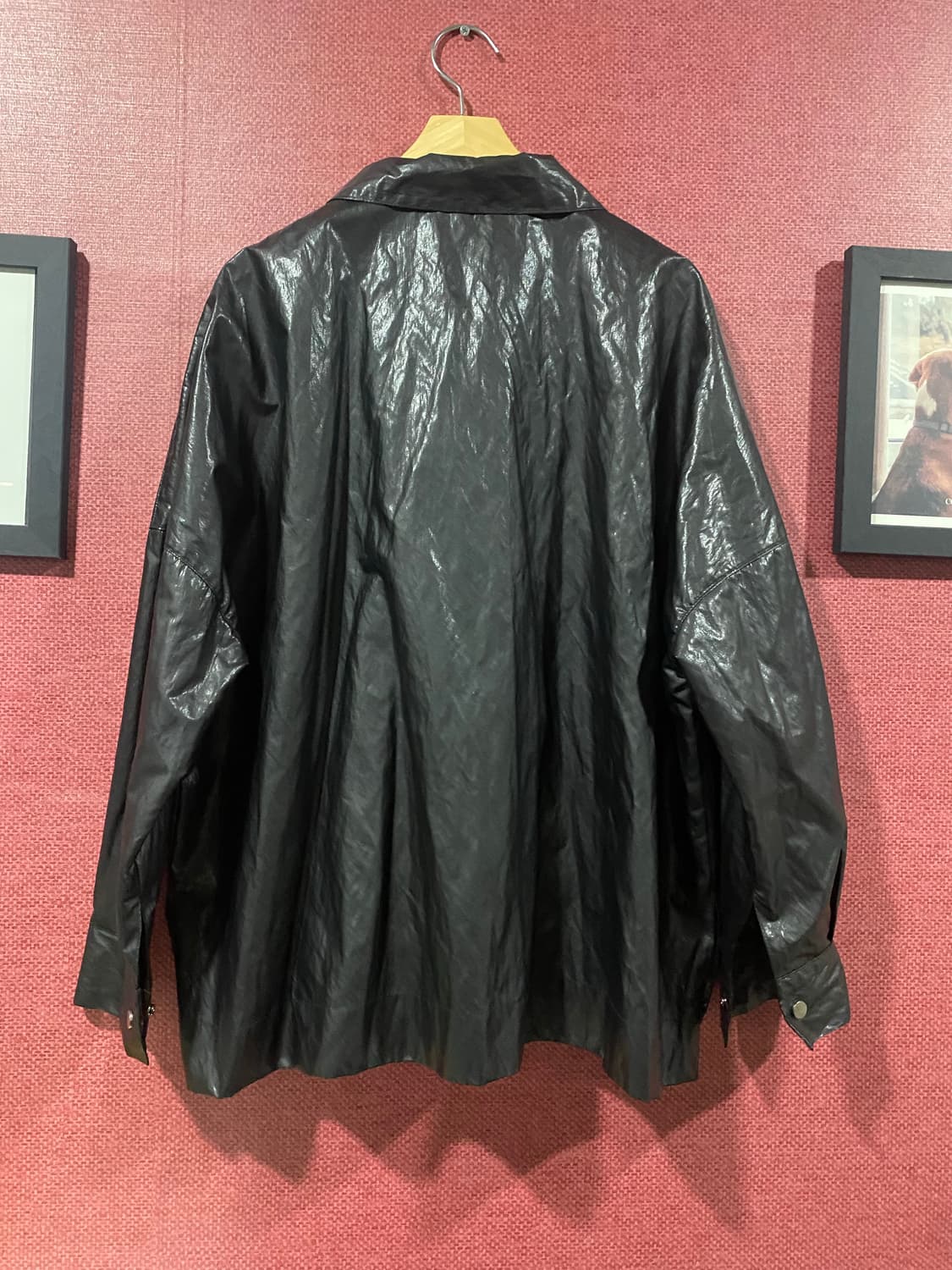 모리 스토어 블랙 레더 셔츠 자켓 상품이미지7