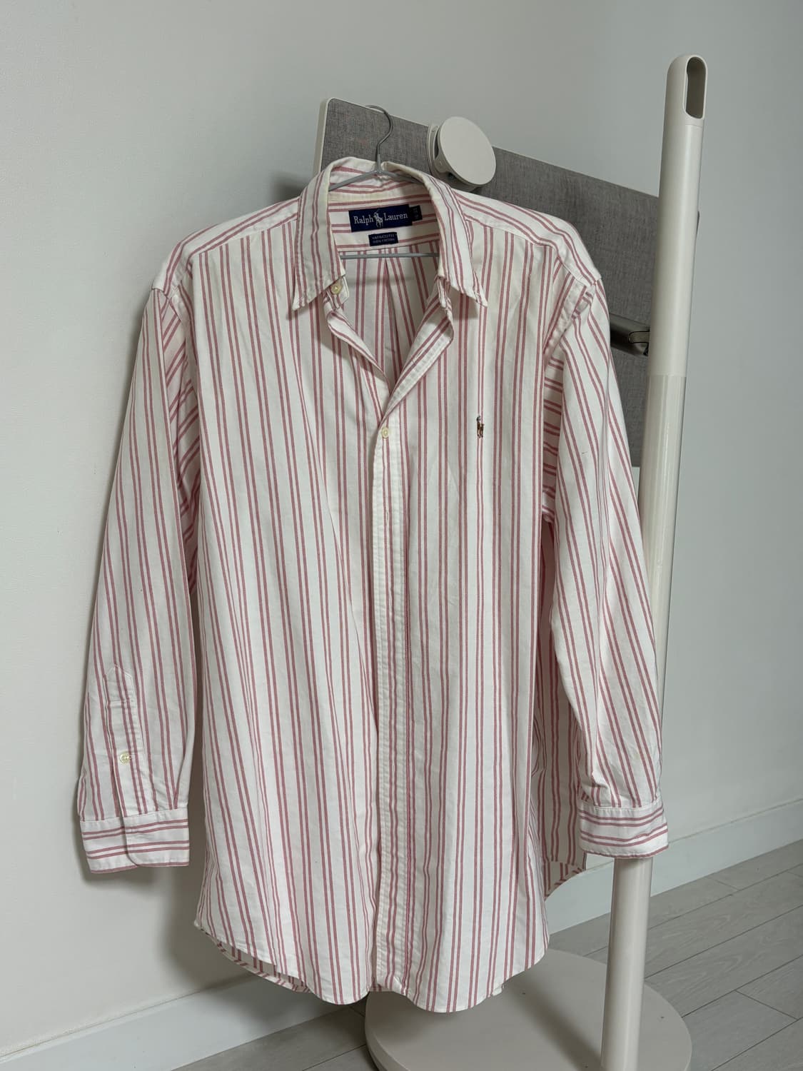 폴로 핑크 스트라이프 셔츠 상품이미지1