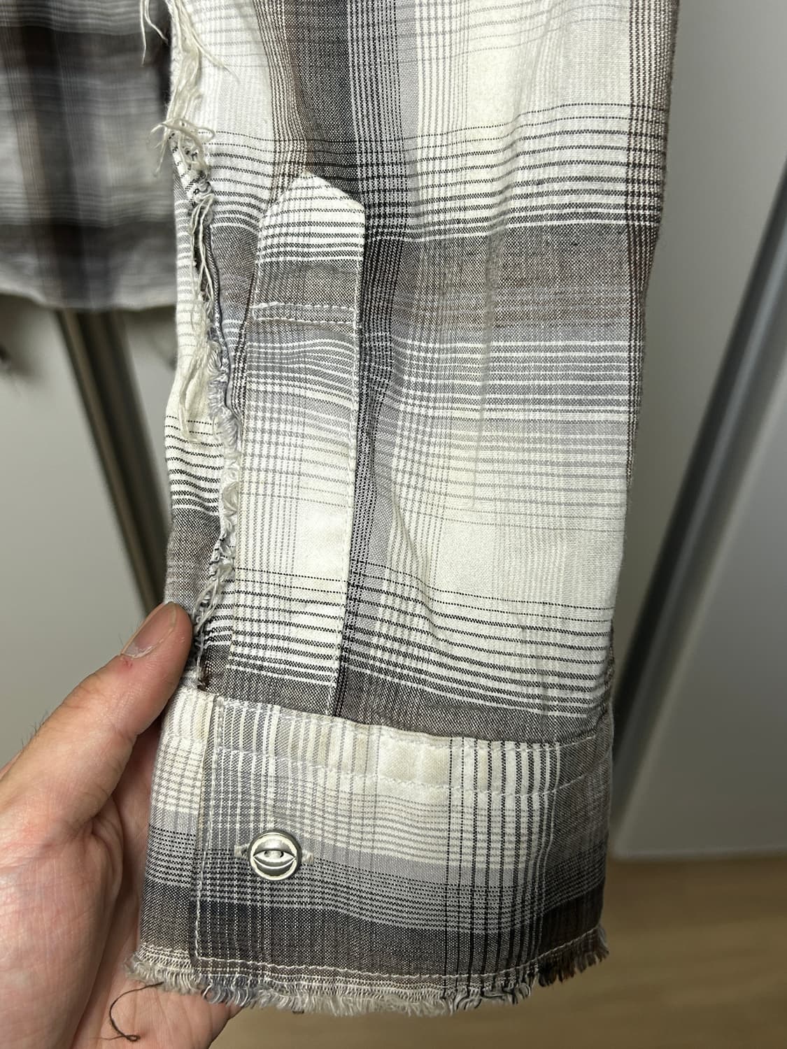 미하라 야스히로 Destroyed Check Shirt 상품이미지9