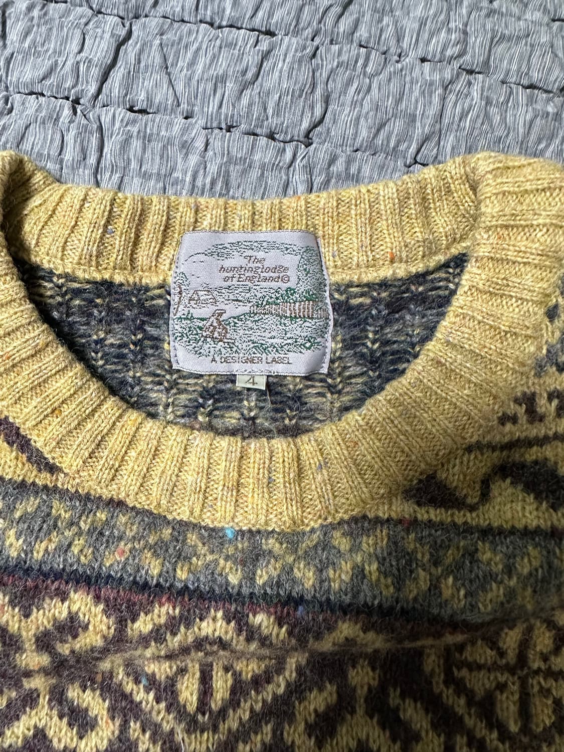 일본 빈티지 패턴 니트 스웨터 상품이미지3