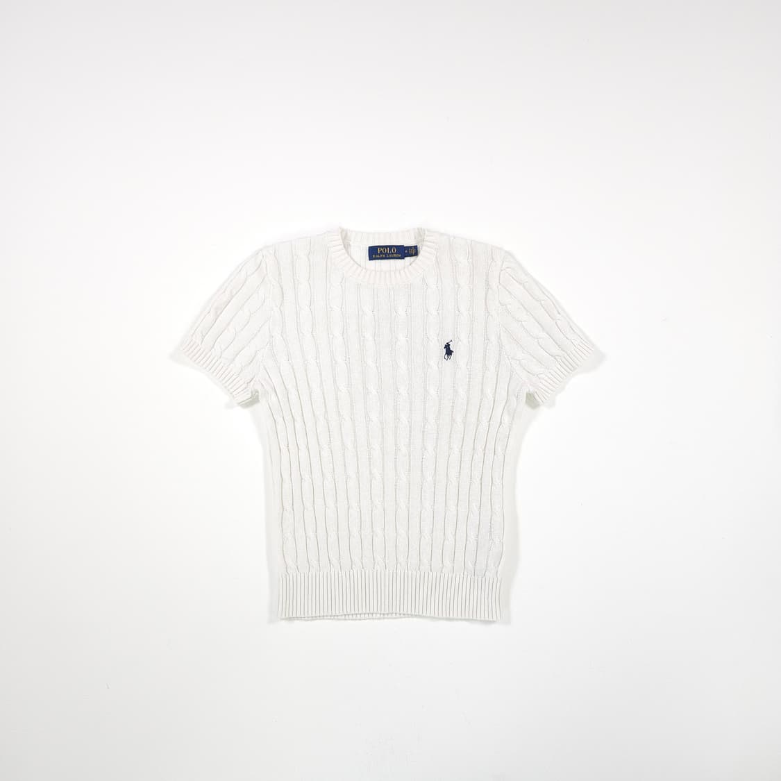폴로 랄프로렌 케이블 니트 반팔 티셔츠 상품이미지1
