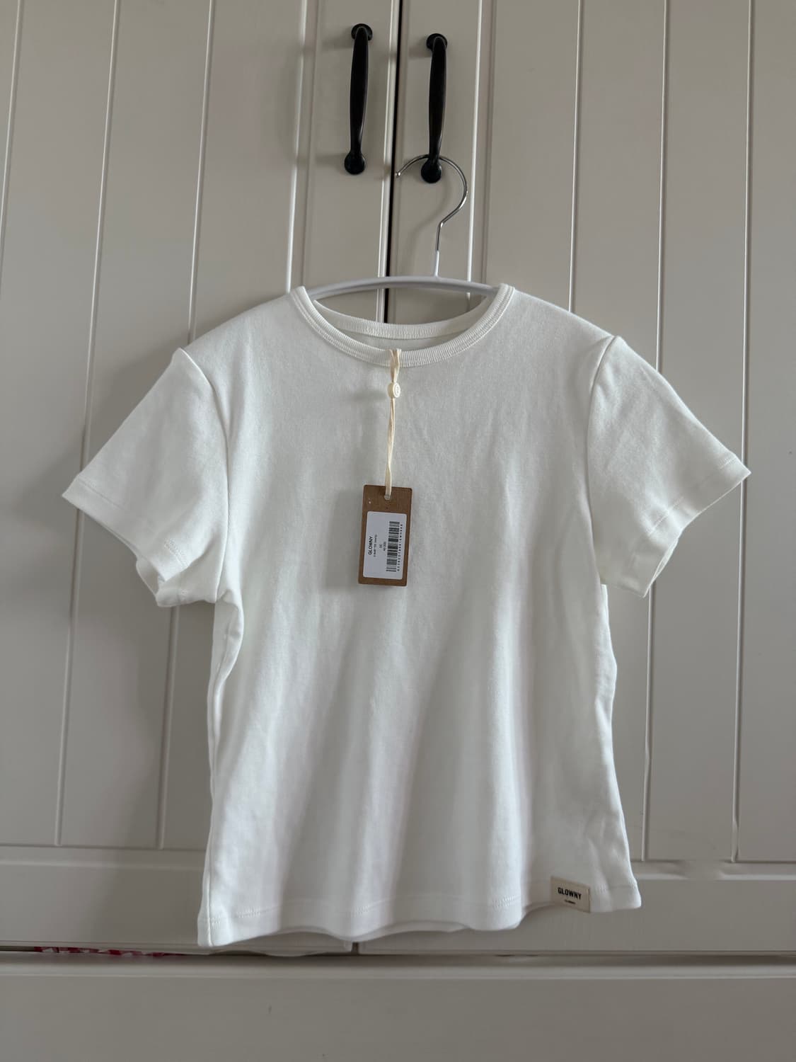 글로니(Glowny) G BABY TEE WHITE 지 베이비 티 화이트 상품이미지2