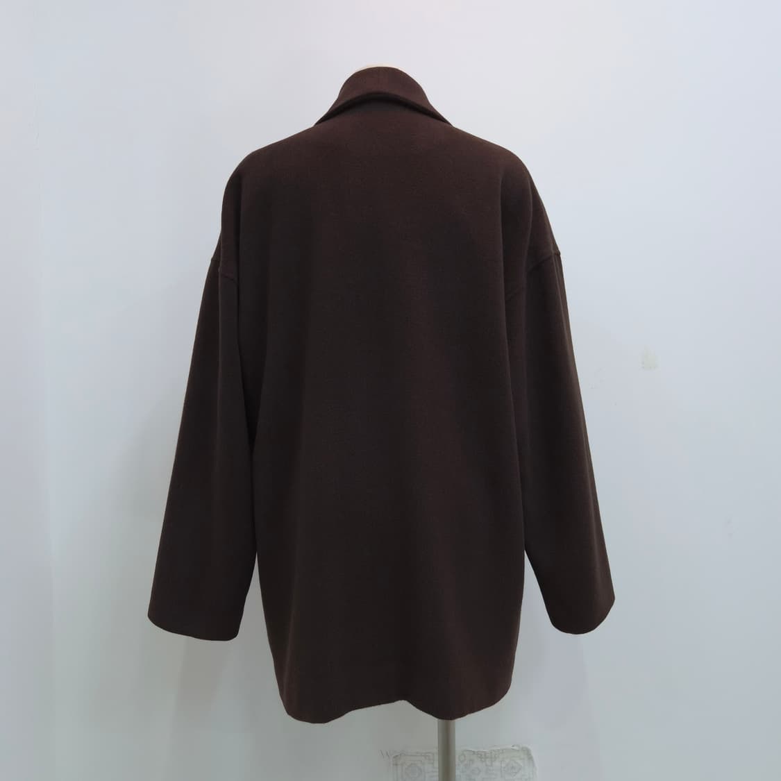 울100% 클래식 브라운 오버핏 코트 상품이미지8