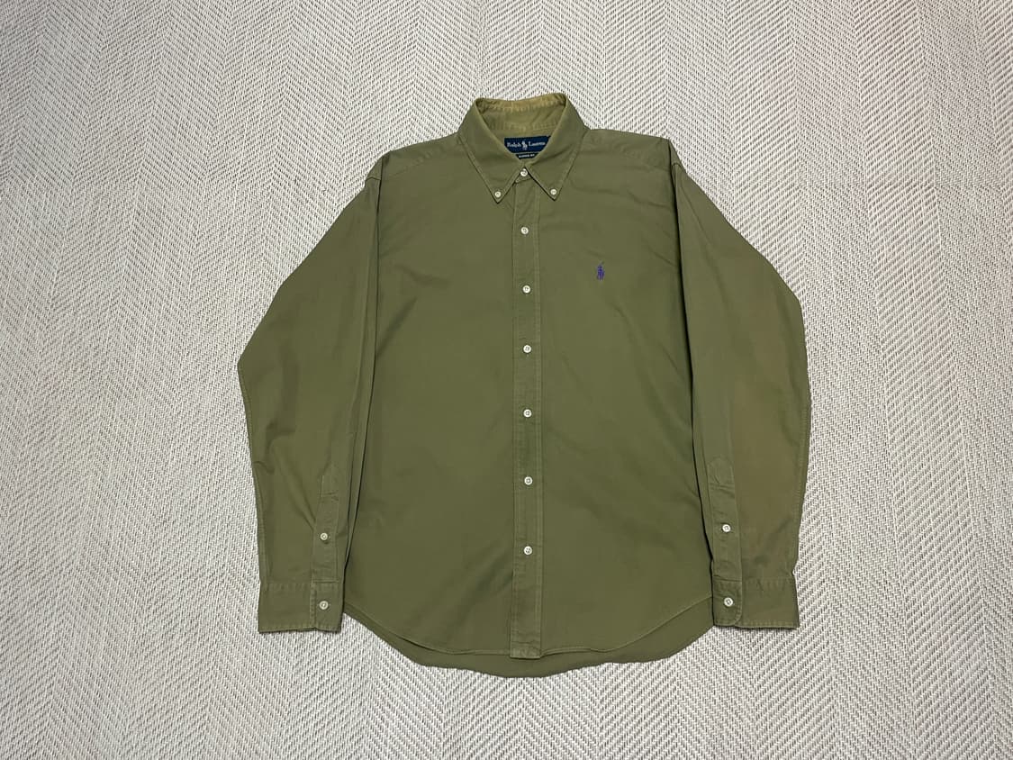 폴로 랄프로렌 올리브 버튼다운 셔츠 J03230 상품이미지1