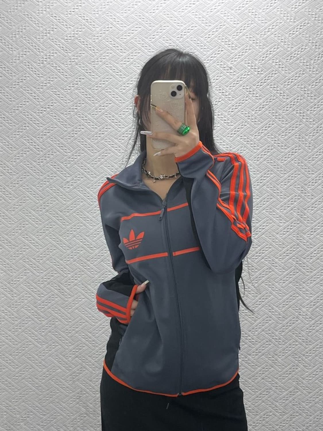 아디다스 레트로 스트릿 다이버 오렌지 져지 집업 95 C08103 상품이미지2