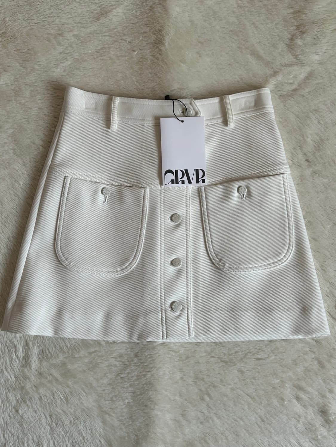 그로브 SAGE 셔츠 그레이+BEN 스커트 화이트 상품이미지7