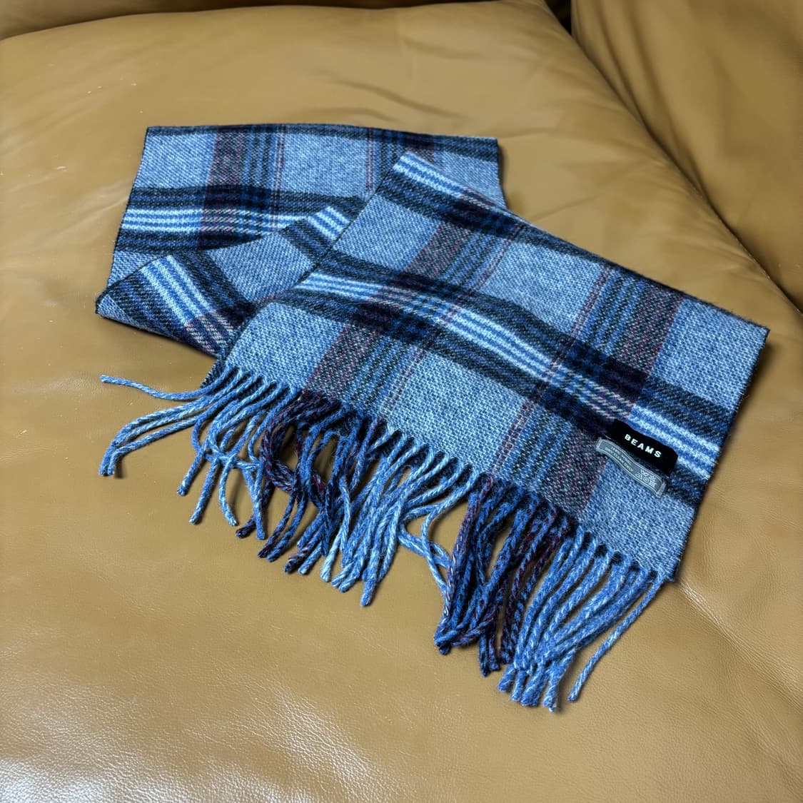 Beams 빔즈 플레이드 체크 머플러 목도리 (Plaid Check) 상품이미지2