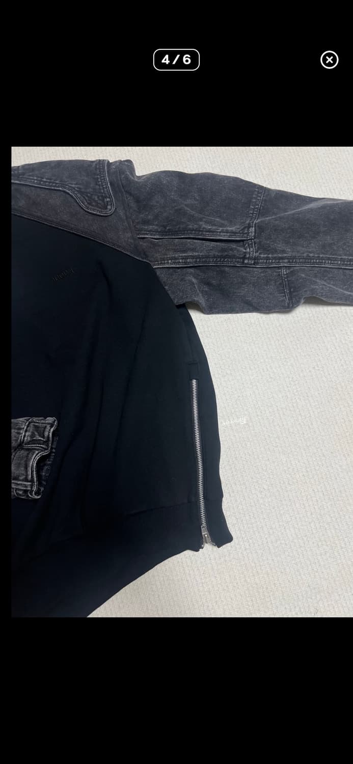 준지 데님 코튼 맨투맨 상품이미지5