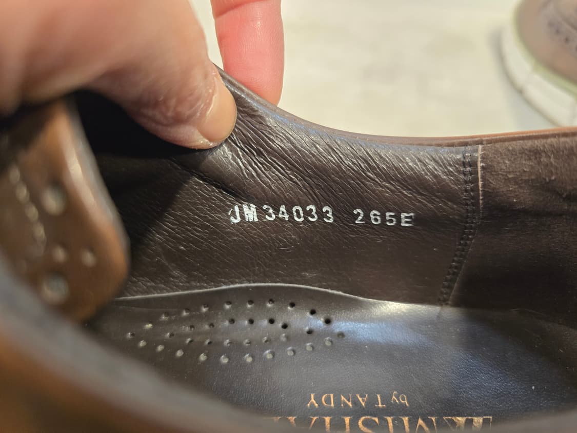 탠디 남성 브라운 윙팁 구두 265mm 상품이미지6