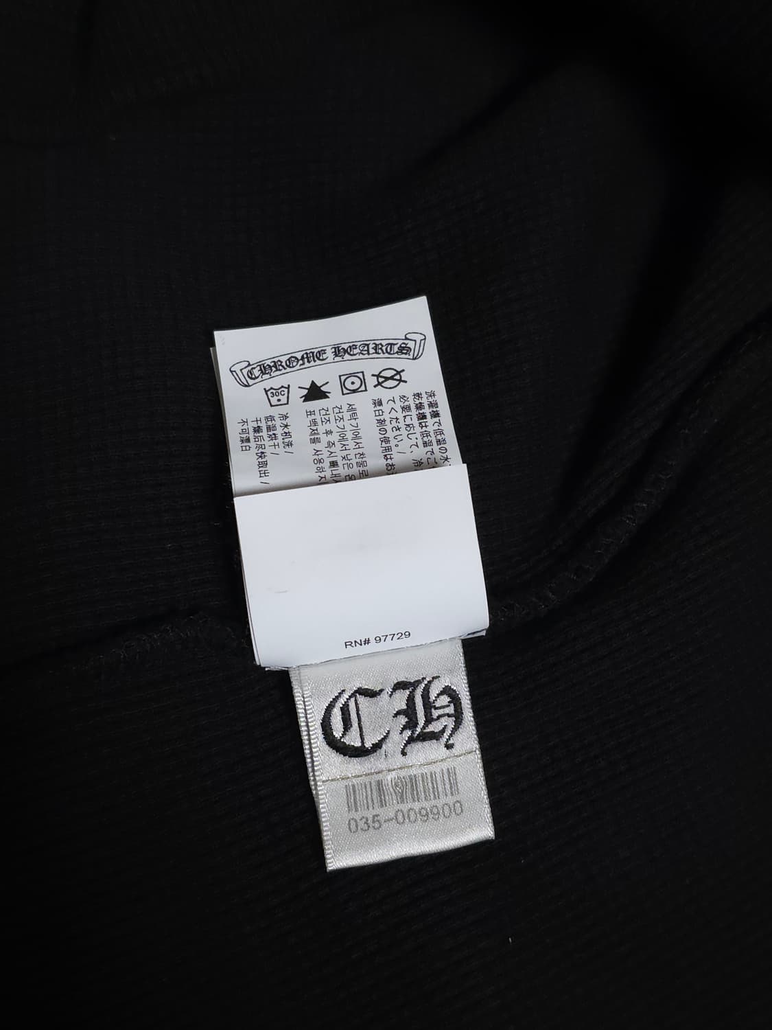 [M] 크롬하츠 세메터리 할리우드 헨리넥 와플 니트 블랙 상품이미지9