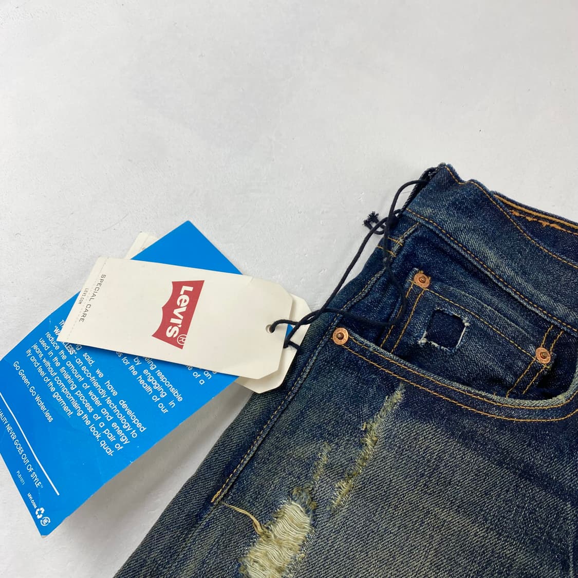 리바이스 501 데드스탁 워싱 데님 진 (34) 상품이미지6