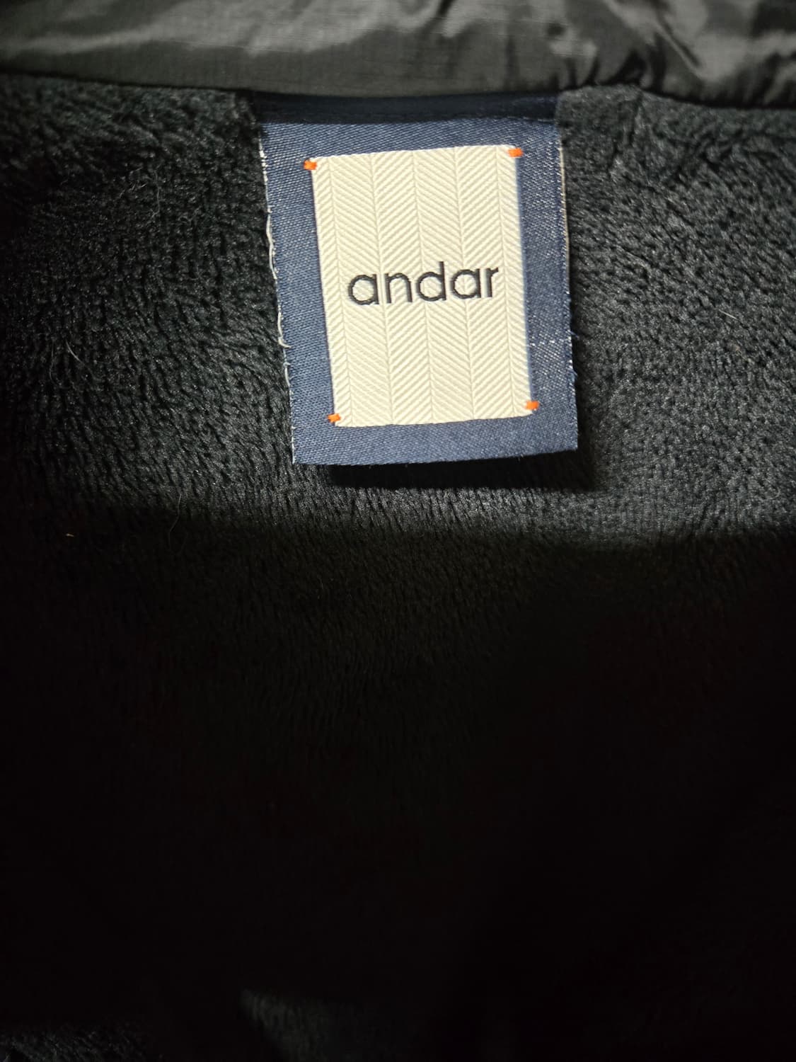 안다르 여성 기모 블랙 숏 자켓 S 상품이미지7