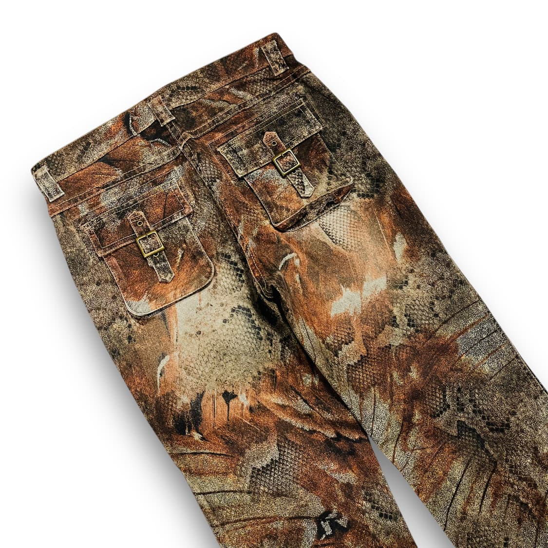 GK 90s 파이톤 카라멜 아카이브 카고 세미 부츠컷 팬츠 상품이미지5