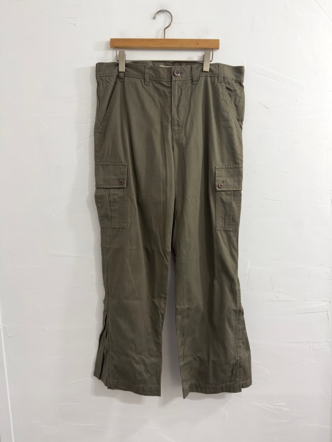 human woman khaki cargo pants 상품이미지5