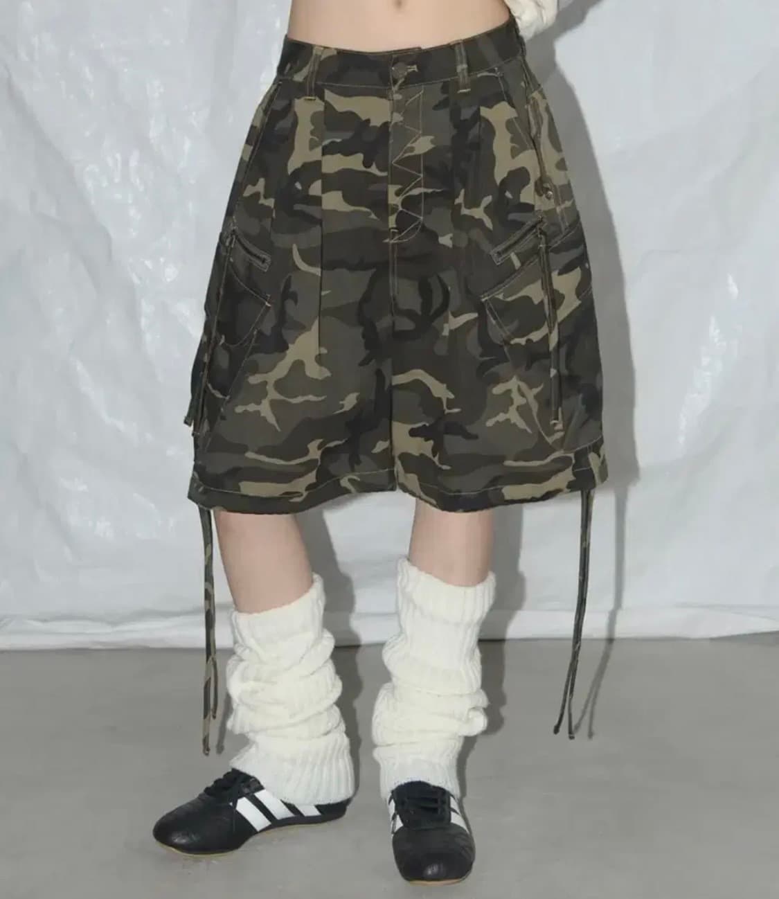 스컬프터 카고 레터링 버큐다 팬츠 상품이미지3