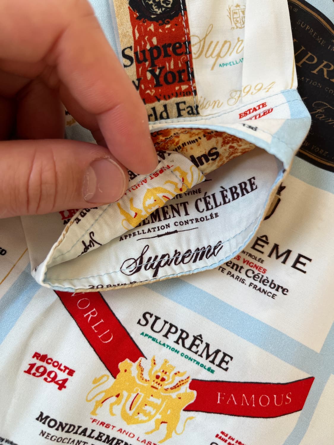 [L] 슈프림 라벨 프린팅 셔츠  상품이미지8