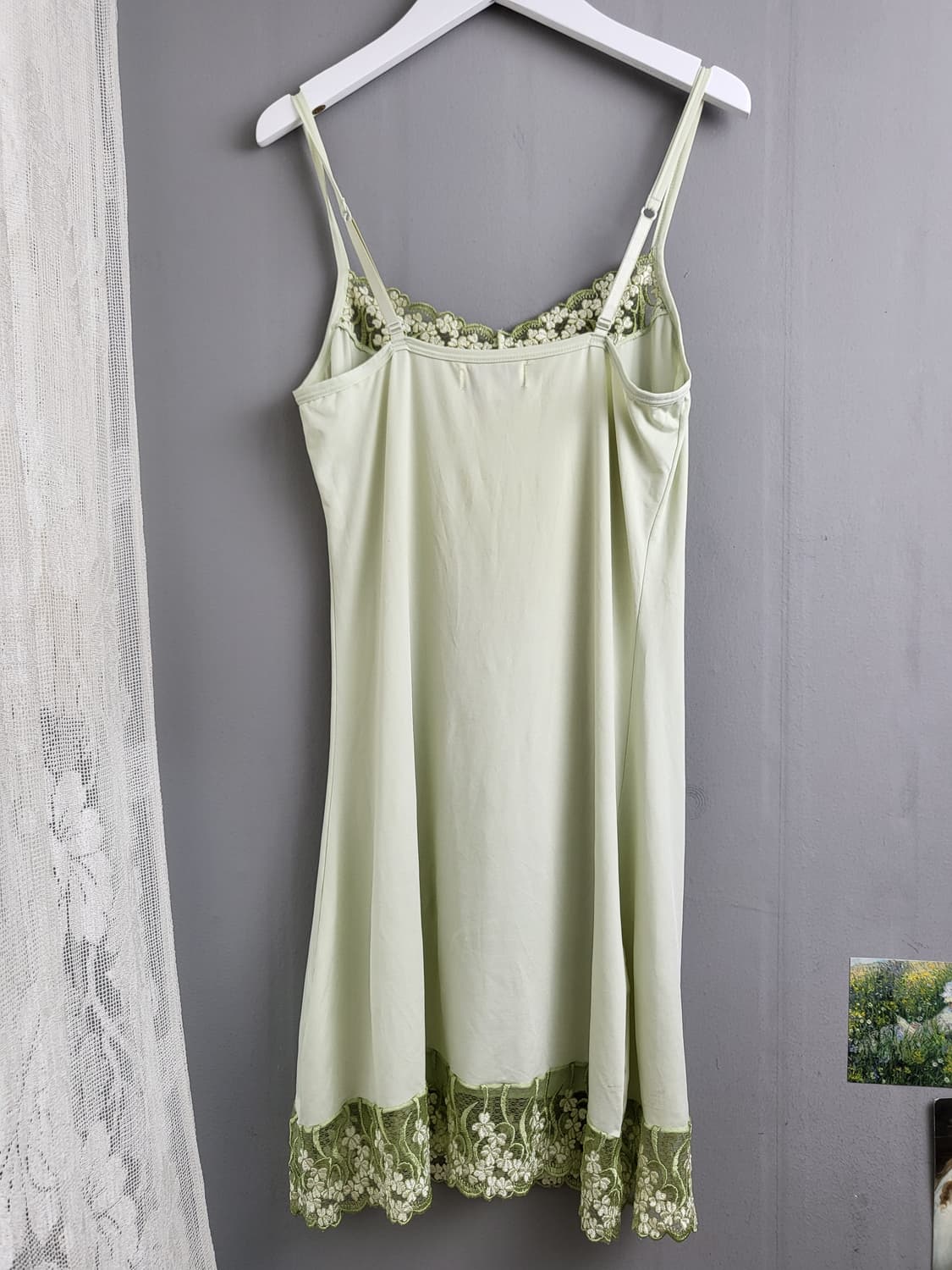 빈티지 민트 그린 슬립 원피스 상품이미지3