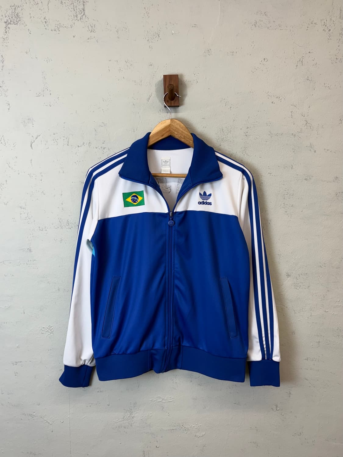 아디다스 빈티지 브라질 트랙탑 화이트 져지 상품이미지1