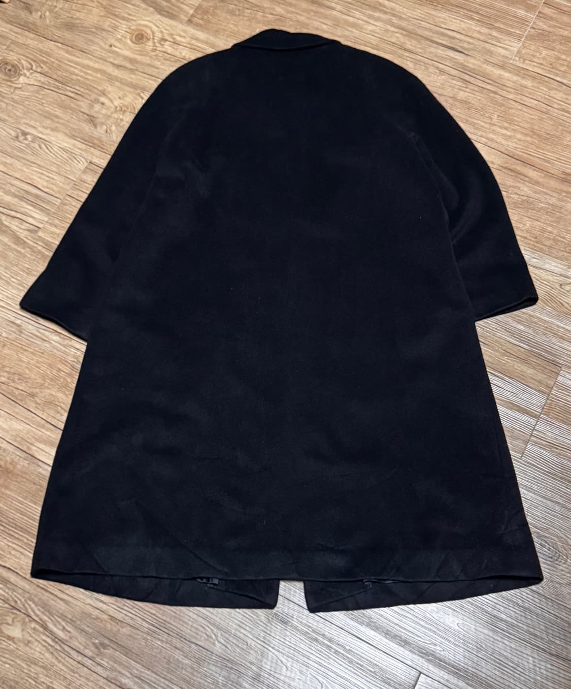 [M] 아덴다 일본 생산 캐시미어 100% 블랙 코트 상품이미지3