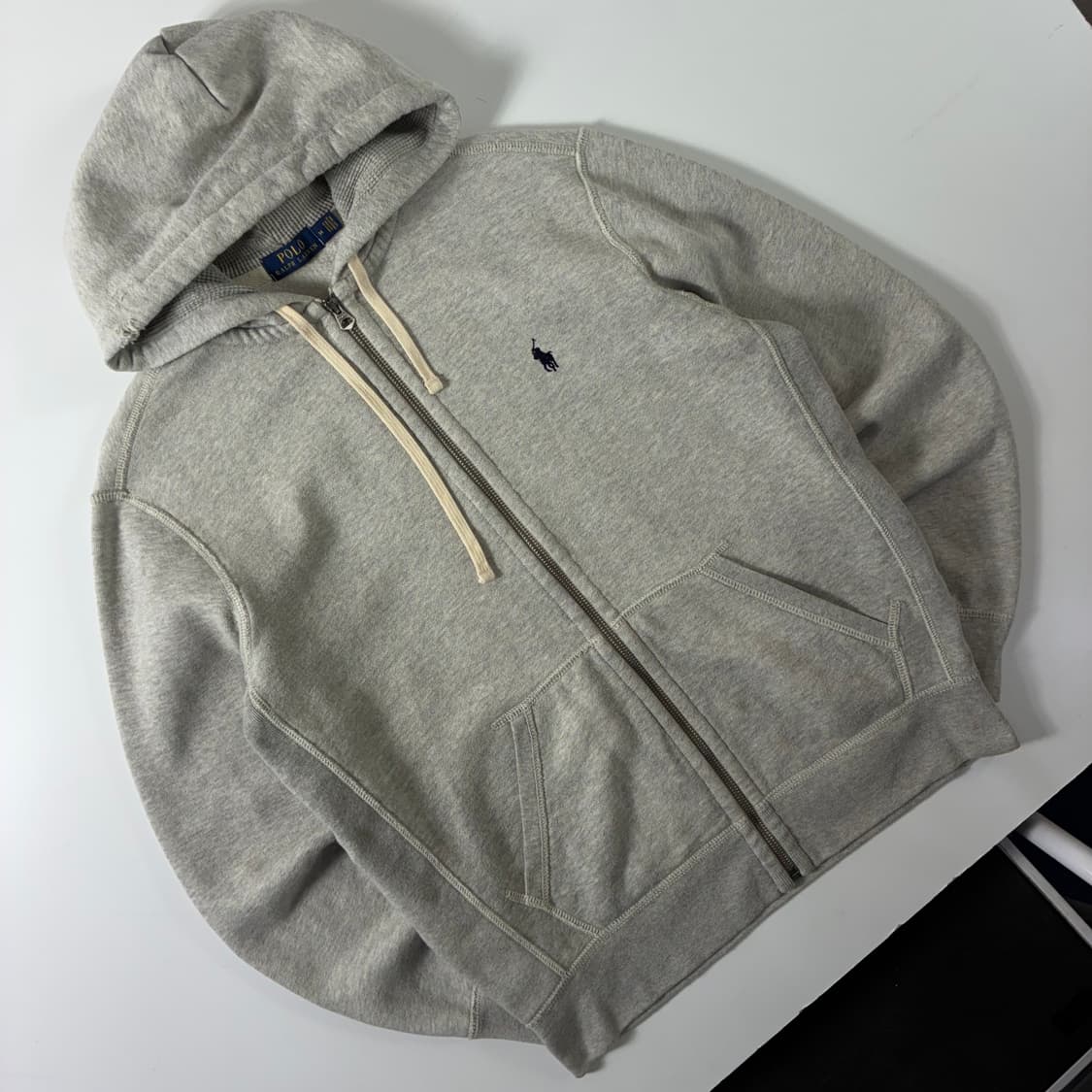 Polo  폴로 랄프로렌 자수 코튼 그레이 후드집업 상품이미지2