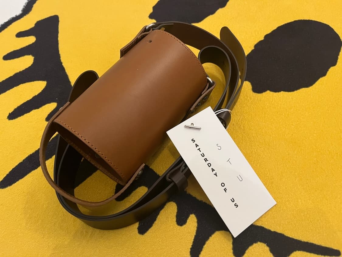 STU Water Bottle Leather Bag Brown 상품이미지2