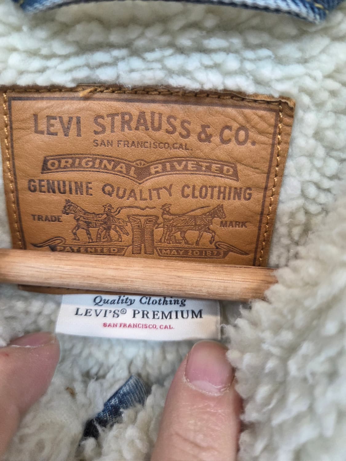 리바이스 빈티지 셰르파 데님자켓 L 상품이미지3