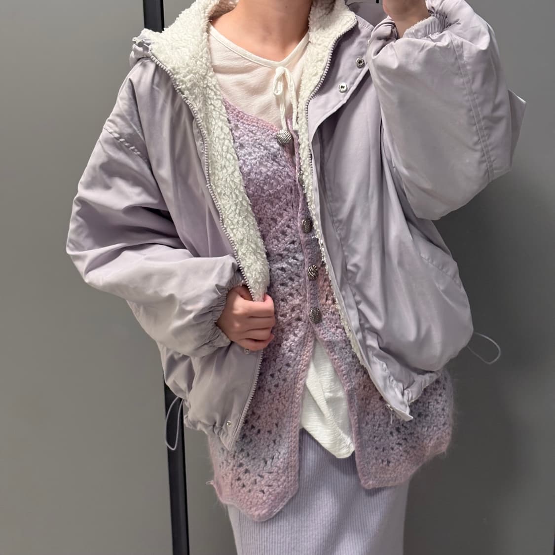 리버시블 라벤더 자켓 상품이미지6