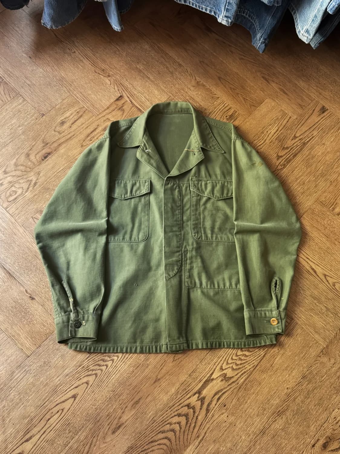 [M]50's 오리지널 USMC P-56 퍼티그 셔츠 상품이미지1