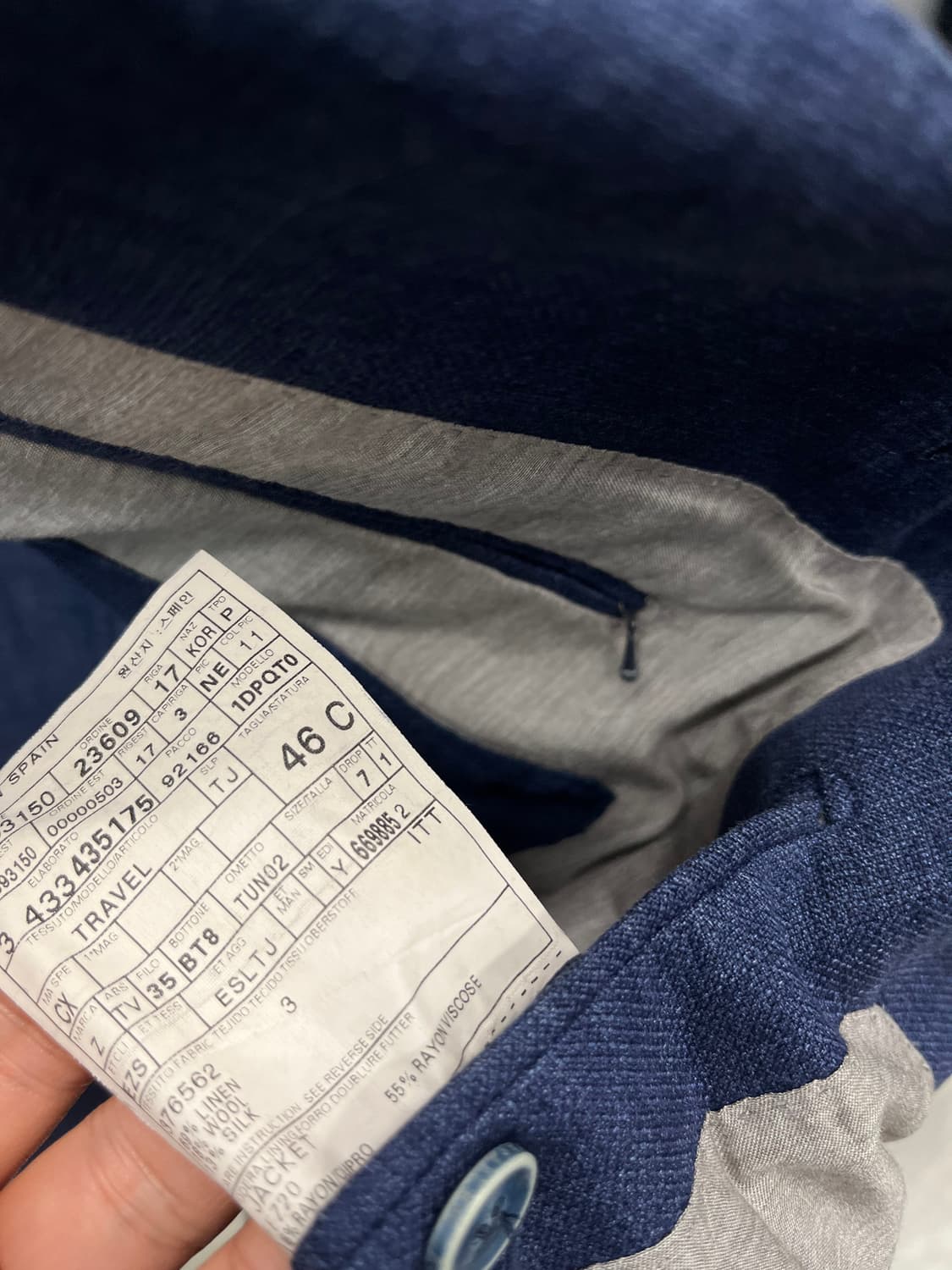 95) 에르메네질도제냐 9부 자켓  상품이미지10