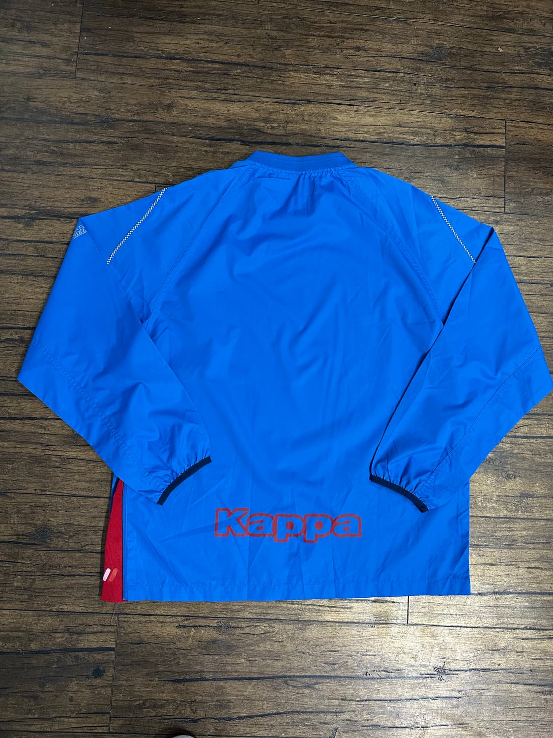 Kappa 빈티지 감성 웜업 XL 블루 트레이닝 바람막이 상품이미지5