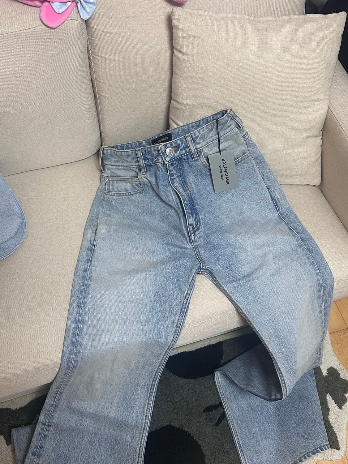 발렌시아가 플레어 데님팬츠 플레어진  775621TJW79 상품이미지4