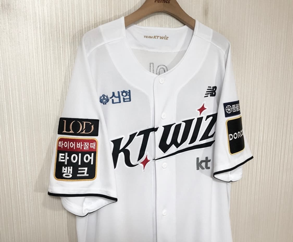 KBO 뉴발란스 KT위즈 선수실착 홈유니폼/져지 4XL #54 조이현 상품이미지5