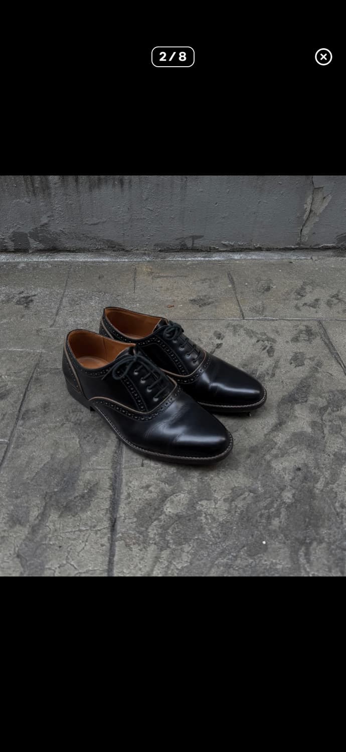 꼼데가르송 옴므 삼각토 윙팁 더비슈즈 상품이미지2