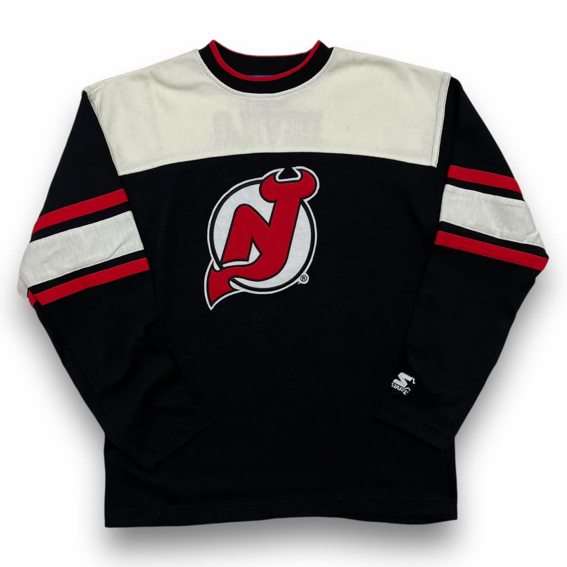 스타터 90s NHL 뉴저지 데빌스 올드스쿨 긴팔 져지 상품이미지2