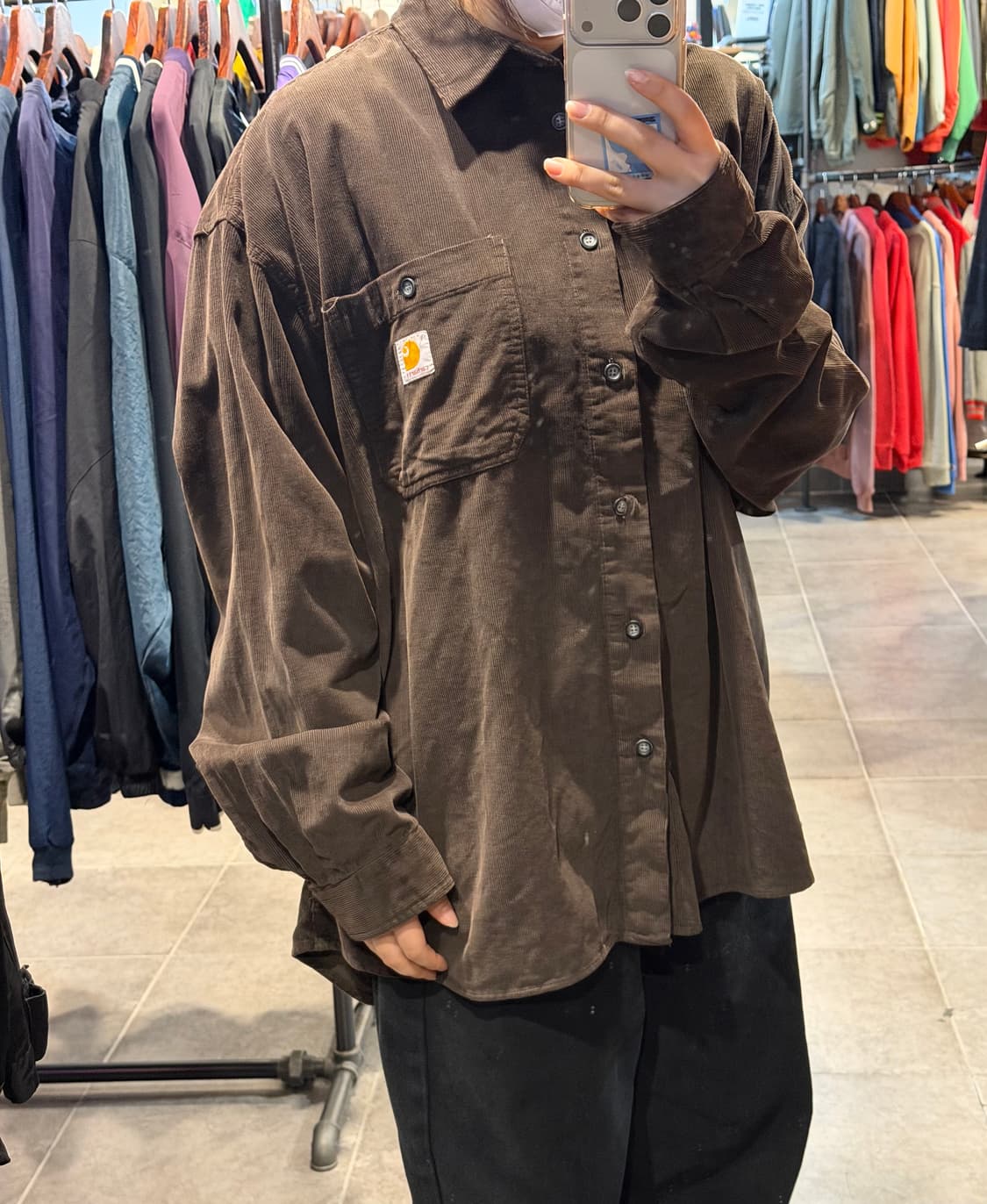 [NO.9] 칼하트 브라운 코듀로이 셔츠 상품이미지2