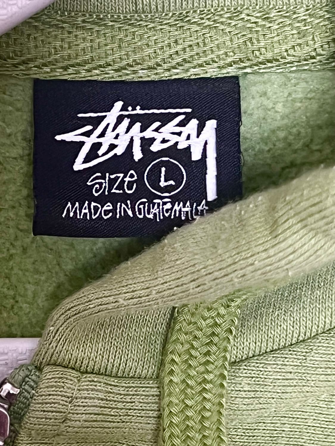 스투시 오발 코트 후드집업 모스 상품이미지2