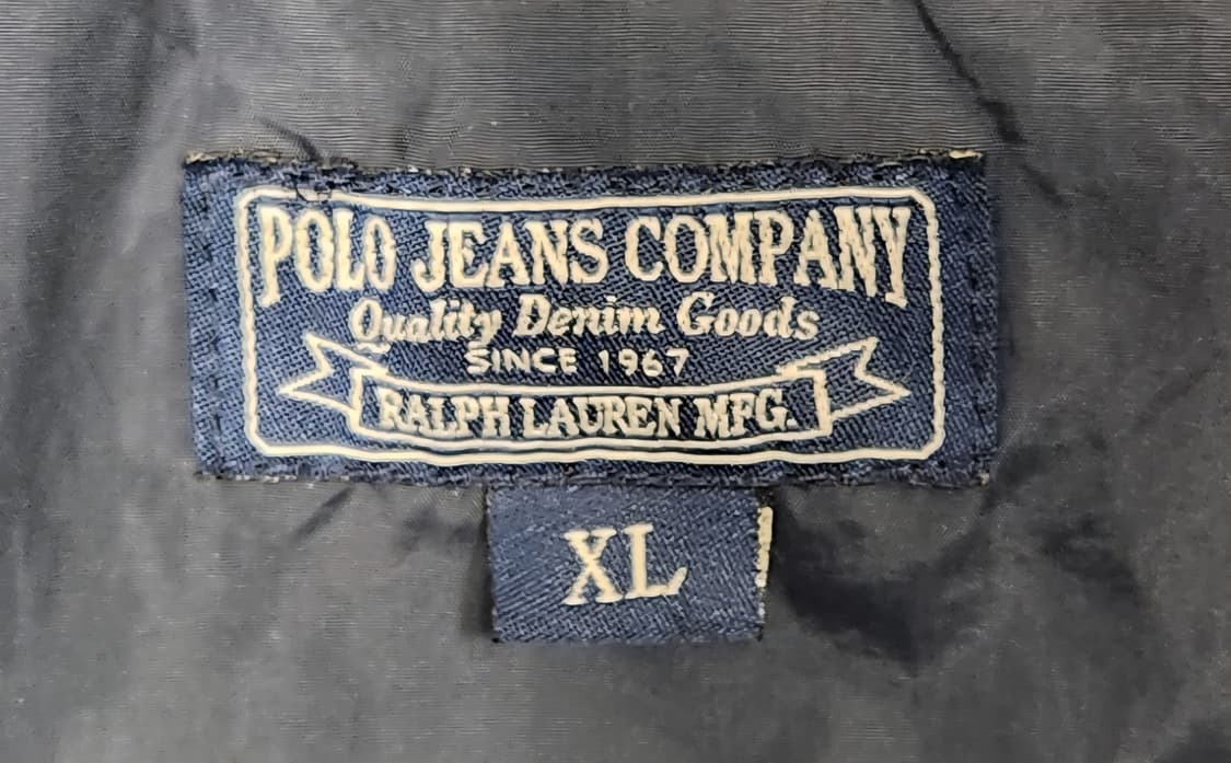 폴로 랄프로렌 성조기 와펜 네이비 다운 패딩 자켓 XL 상품이미지5