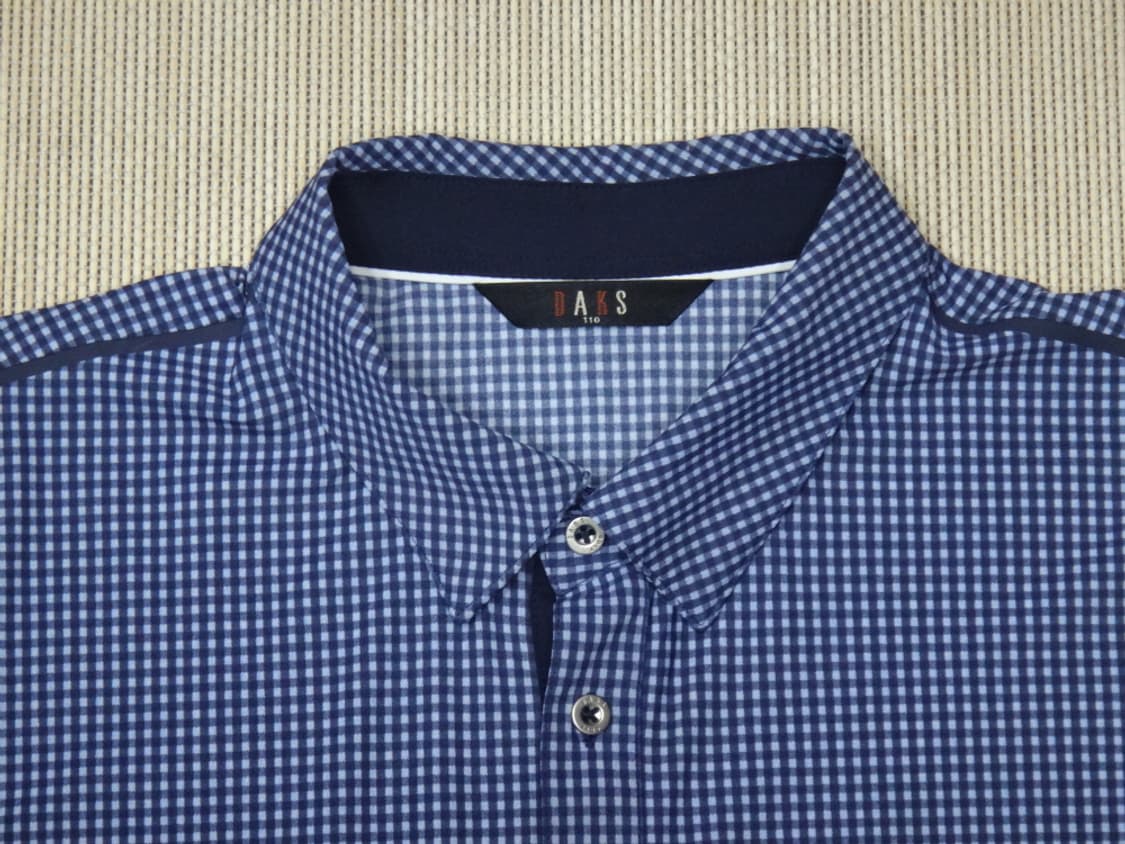 (2XL) 닥스골프 깅엄체크 남성 스판 반팔 티셔츠 상품이미지8