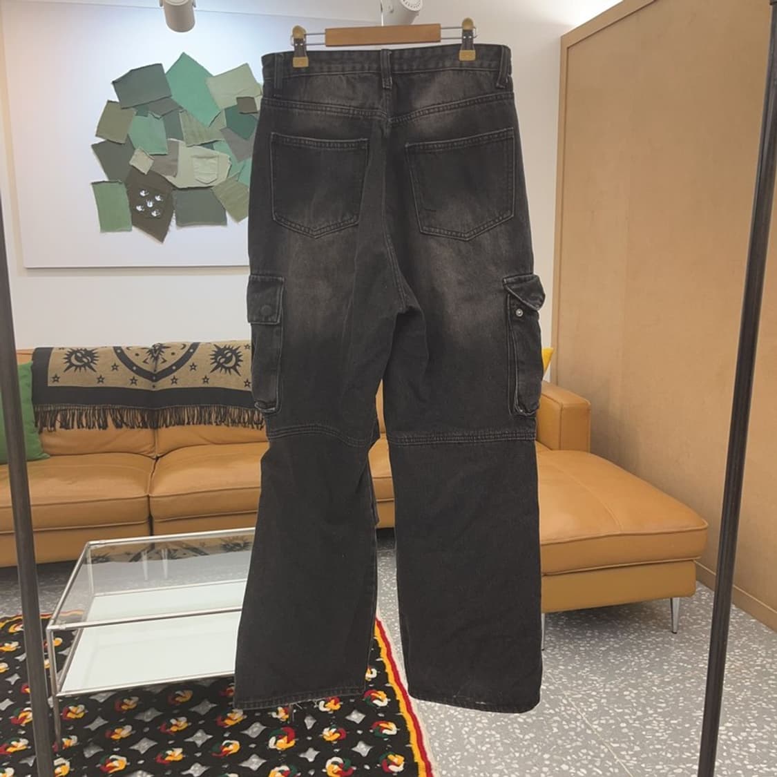 트릴리온 스트릿 카고 흑청바지 M C06996 상품이미지4