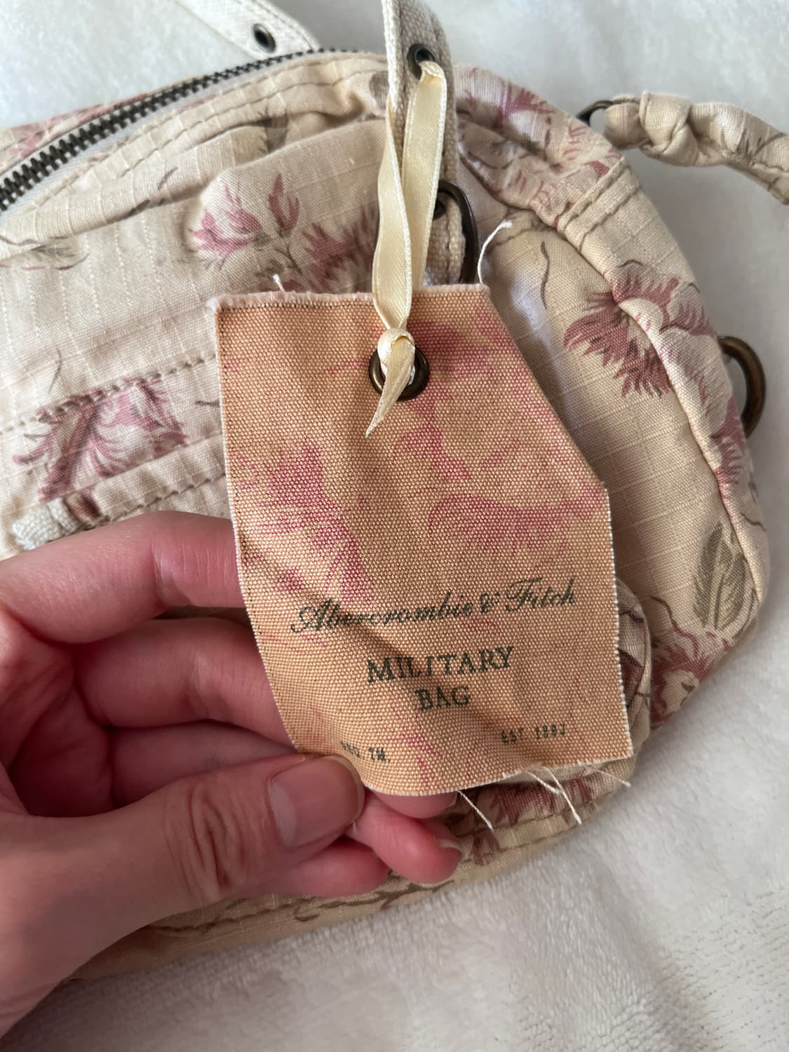 아베크롬비 플로럴 밀리터리백… 짱귀여움 상품이미지5