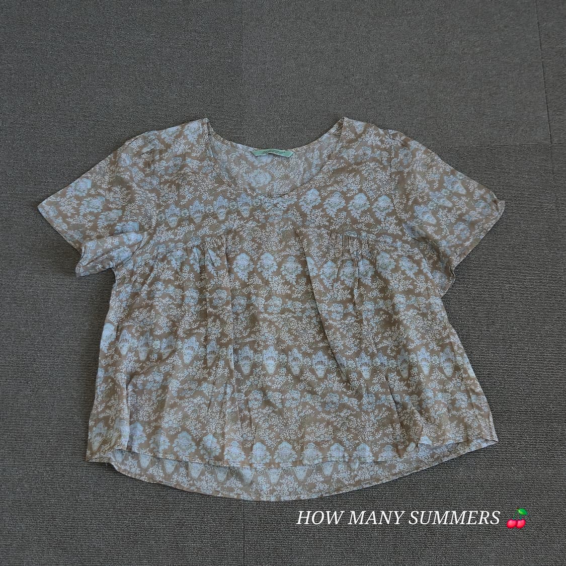 빈티지 에스닉 무드 코튼 블라우스 상품이미지6