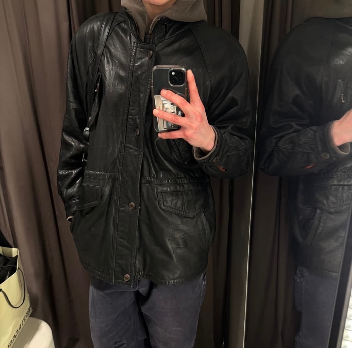 vtg lambskin field jacket 상품이미지1