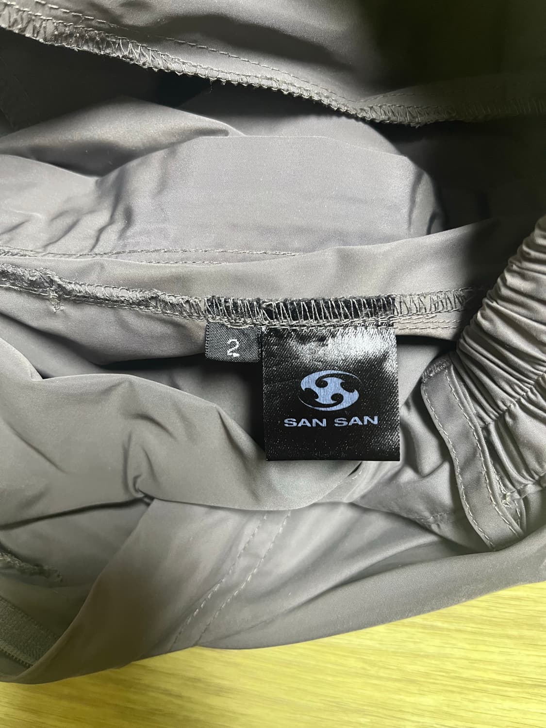 산산기어 지퍼 팬츠 다크 그레이-22w 상품이미지5