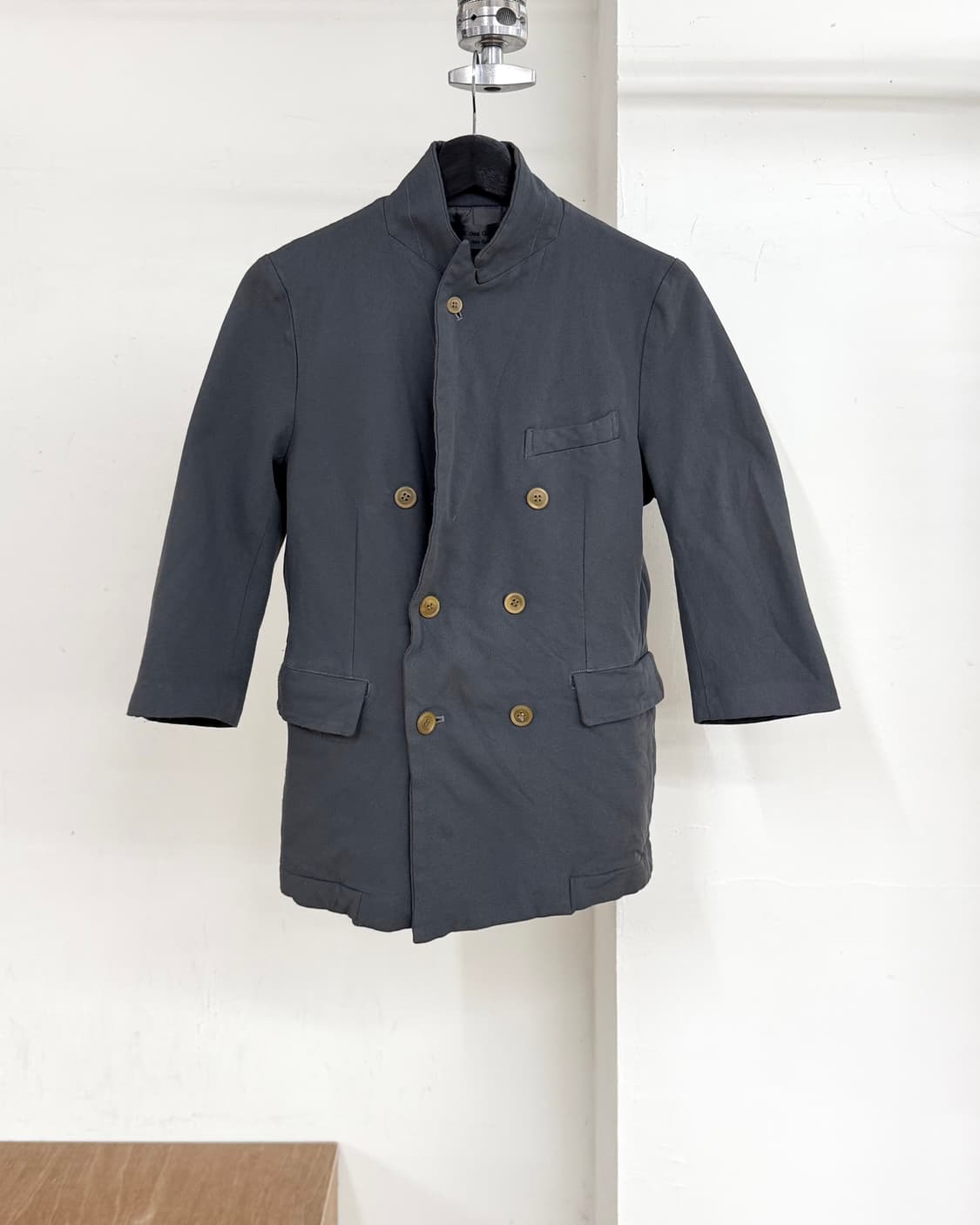 꼼데가르송 블랙 더블 브레스티드 자켓 상품이미지1