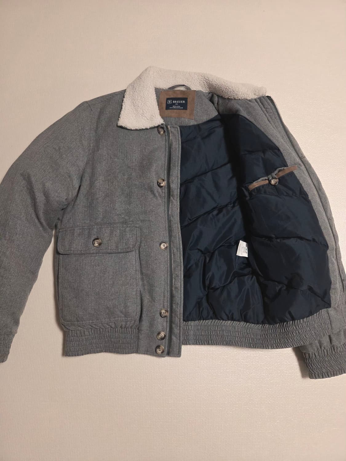 브루이어 양털 구스다운 a2 패딩 점퍼 자켓 상품이미지5