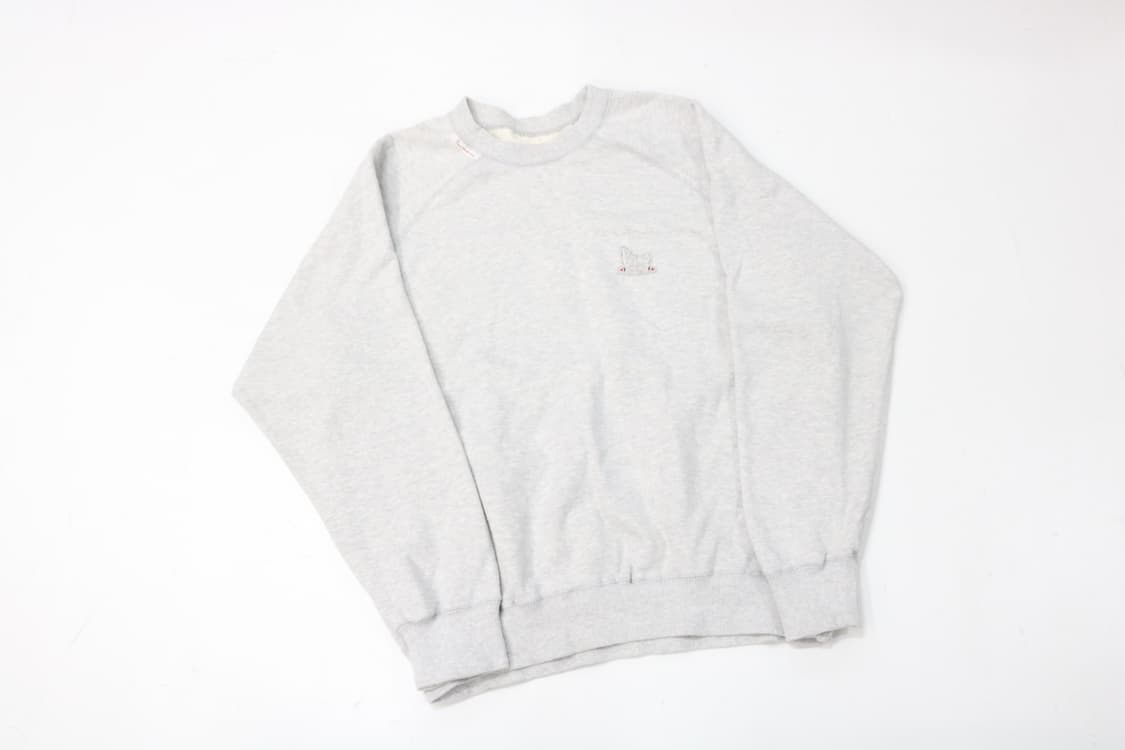 Papas 파파스 빈티지 래글런 로고 그레이 맨투맨 (L) 상품이미지2