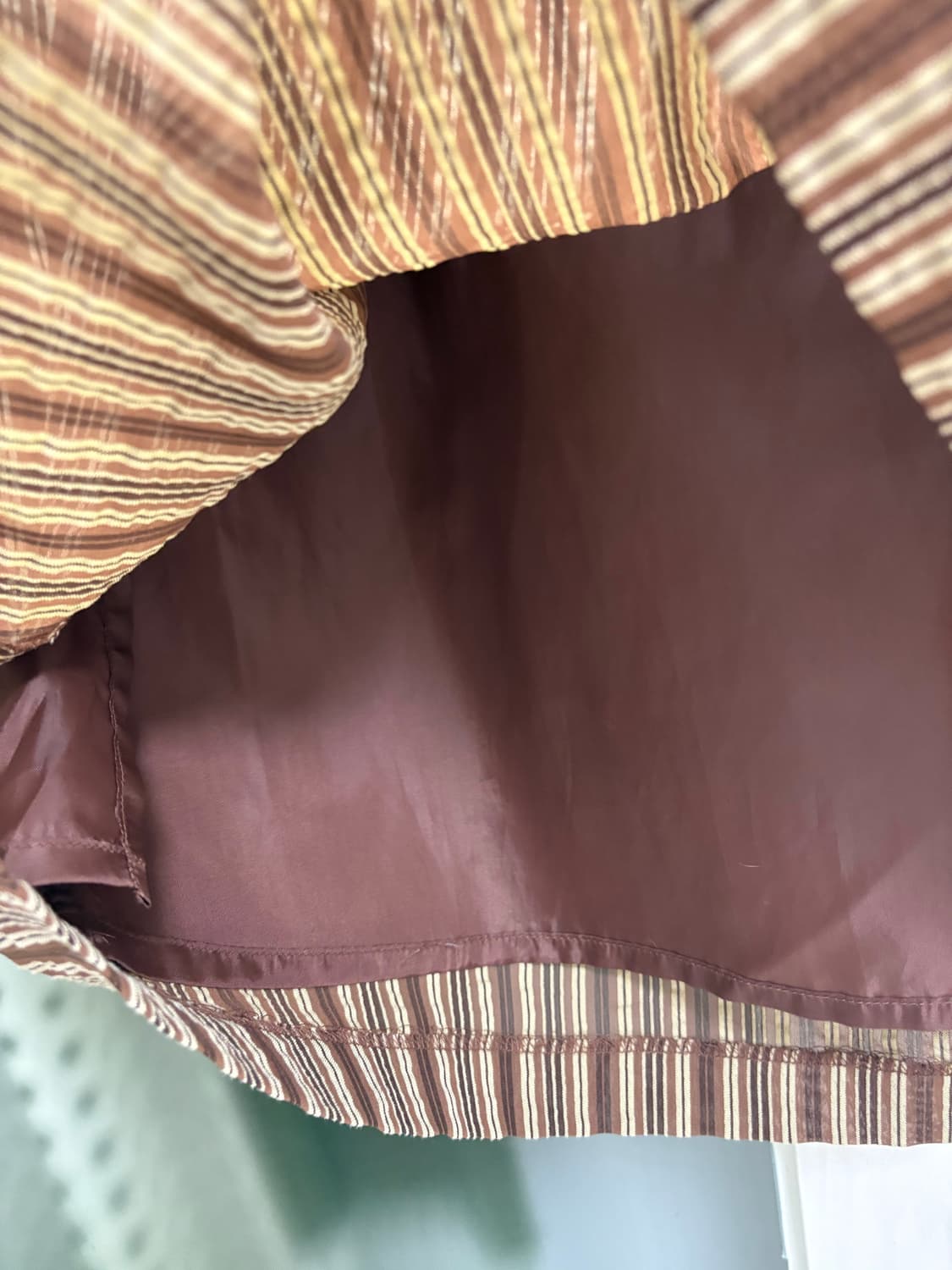 브라운 스트라이프 스커트 상품이미지9