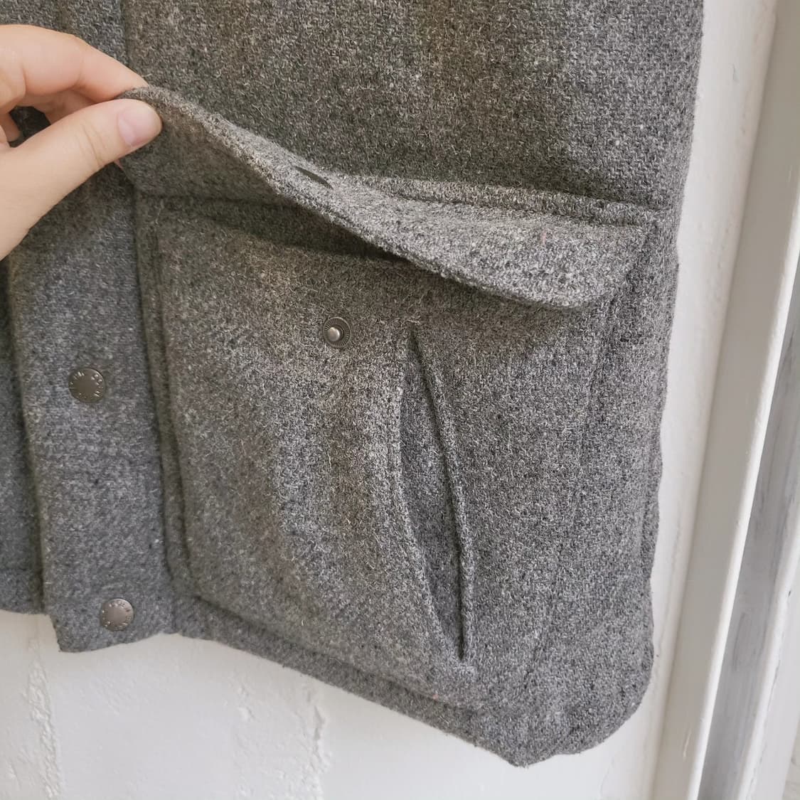 Coen 그레이 모직 패딩베스트 상품이미지4