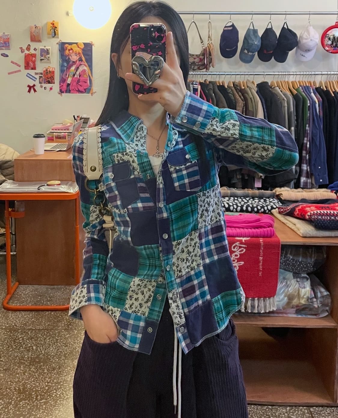 패치워크 셔츠 [무배] 상품이미지1