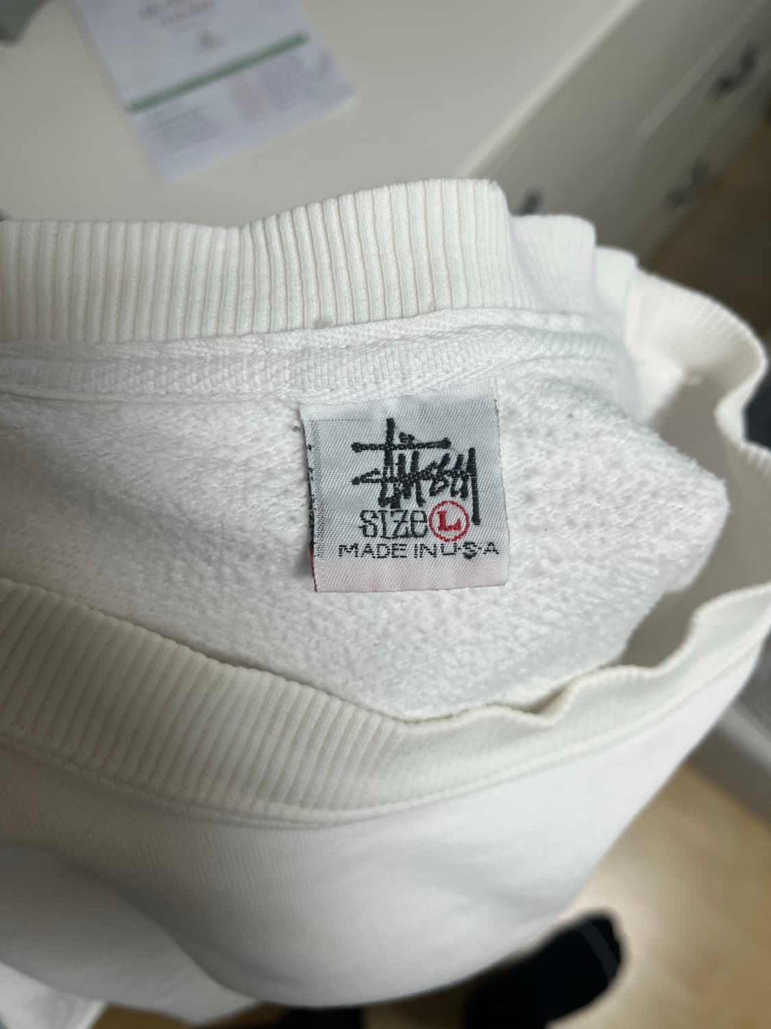 [L] 스투시(Stussy) 90s 재즈맨 스웻셔츠 (Made in US 상품이미지9